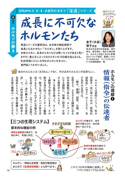 0・1・2歳児の深ボリ「発達」シリーズ 6回目 ホルモンの働き 成長に不可欠なホルモンたち