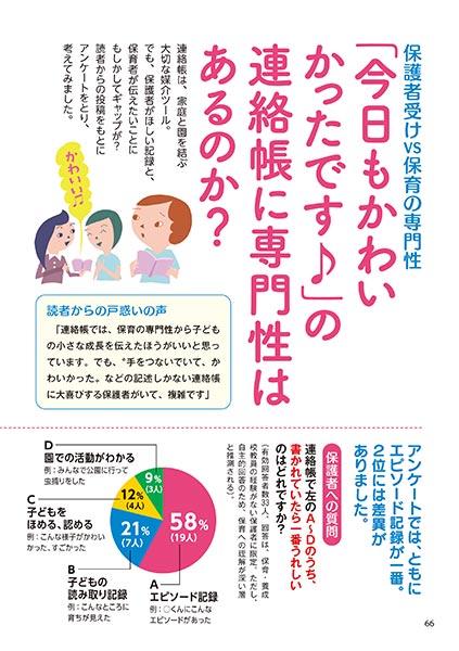 保護者受けvs保育の専門性 「今日もかわいかったです♪」の連絡帳に専門性はあるのか？