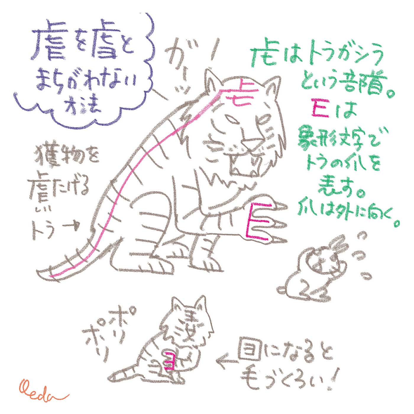虐待の「虐」という漢字の覚え方